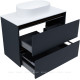 Тумба Allen Brau Activity 90 см антрацит матовый черный браш 1.34005.AM