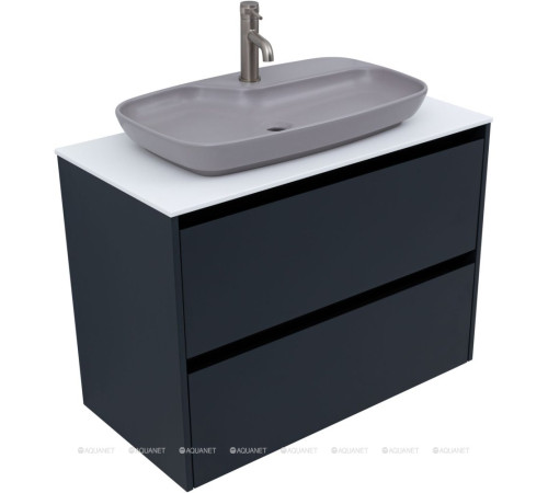 Тумба Allen Brau Activity 90 см антрацит матовый черный браш 1.34005.AM