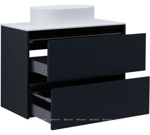 Тумба Allen Brau Activity 90 см антрацит матовый черный браш 1.34005.AM