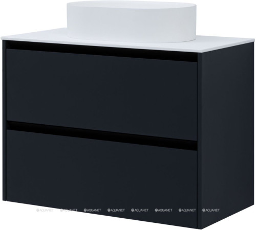 Тумба Allen Brau Activity 90 см антрацит матовый черный браш 1.34005.AM