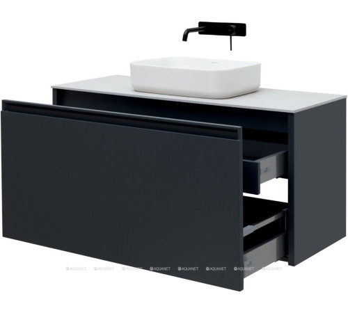 Тумба под раковину Allen Brau FANTASY 120 1+1 антрацит матовый 1.11006.AM