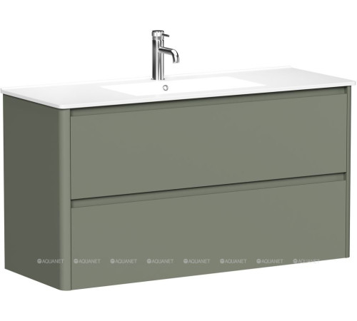 Тумба под раковину Allen Brau Gravity 120 2 ящика олива матовый 1.370011.CGM