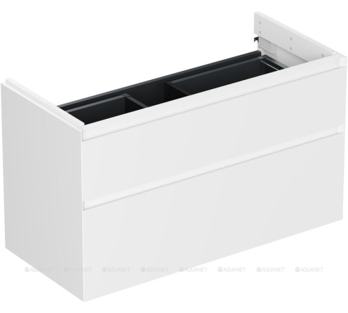 Тумба под раковину Allen Brau INFINITY 100 см 2 ящика белый матовый 1.210027.WM