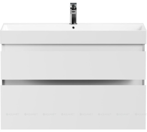 Тумба под раковину Allen Brau INFINITY 100 см 2 ящика белый матовый 1.210027.WM