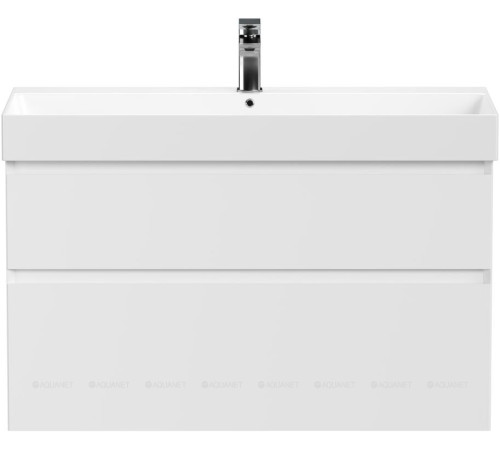 Тумба под раковину Allen Brau INFINITY 100 см 2 ящика белый матовый 1.210027.WM