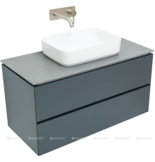Тумба под раковину Allen Brau INFINITY 100 см антрацит матовый 1.21003.AM