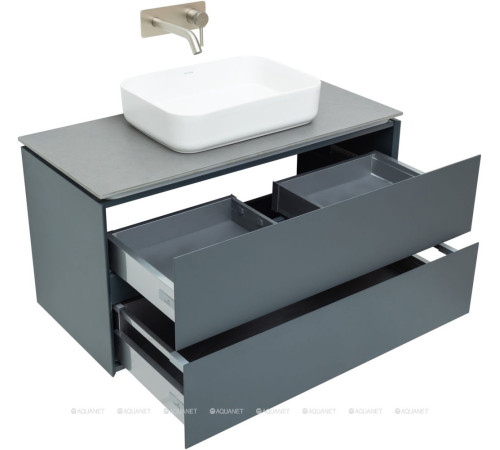 Тумба под раковину Allen Brau INFINITY 100 см антрацит матовый 1.21003.AM