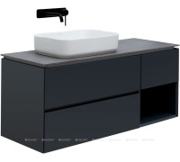 Тумба под раковину Allen Brau INFINITY 120 L антрацит матовый 1.21005.AM