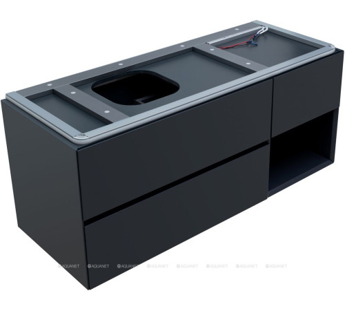 Тумба под раковину Allen Brau INFINITY 120 L антрацит матовый 1.21005.AM