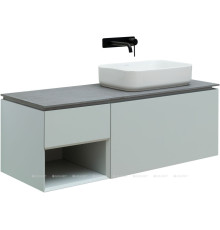 Тумба под раковину Allen Brau INFINITY 120 R 1+1 папирус белый матовый 1.21008.PWM