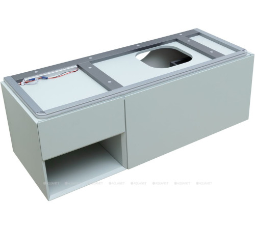 Тумба под раковину Allen Brau INFINITY 120 R 1+1 папирус белый матовый 1.21008.PWM