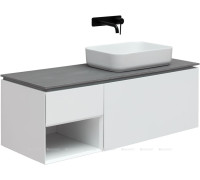 Тумба под раковину Allen Brau INFINITY 120 R 1+1 белый матовый 1.21008.WM