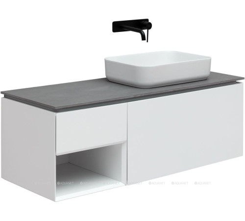 Тумба под раковину Allen Brau INFINITY 120 R 1+1 белый матовый 1.21008.WM