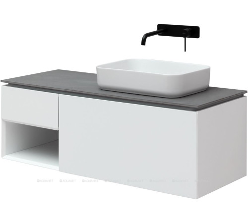 Тумба под раковину Allen Brau INFINITY 120 R 1+1 белый матовый 1.21008.WM