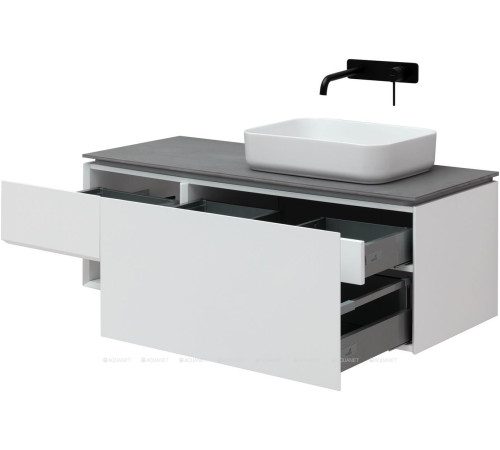 Тумба под раковину Allen Brau INFINITY 120 R 1+1 белый матовый 1.21008.WM