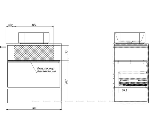 Тумба Allen Brau PRIORITY 70 антрацит матовый 1.31001.AM