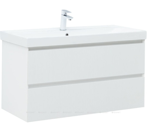 Тумба под раковину Aquanet Altera 100 белый матовый 00337157