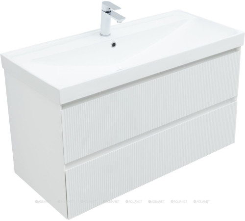 Тумба под раковину Aquanet Altera 100 белый матовый 00337157