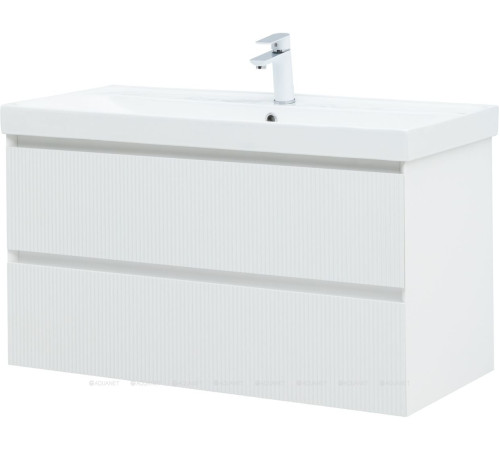 Тумба под раковину Aquanet Altera 100 белый матовый 00337157