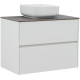 Тумба под раковину Aquanet Бруклин 82 2 ящика белый глянец 00336550