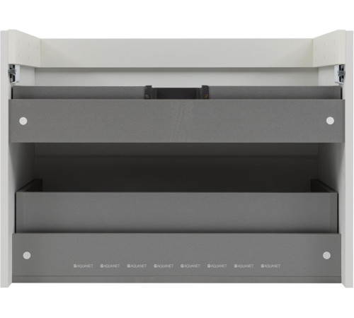 Тумба под раковину Aquanet Бруклин 82 2 ящика белый глянец 00336550