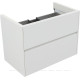 Тумба под раковину Aquanet Бруклин 82 2 ящика белый глянец 00336550