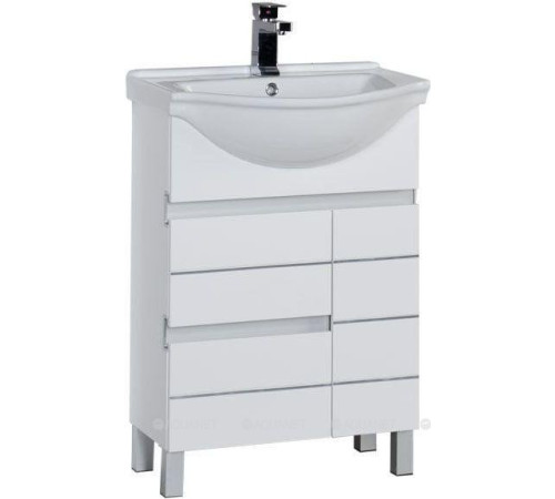 Тумба под раковину Aquanet Доминика 60 цвет белый 00171684