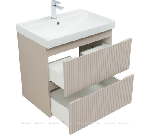 Тумба под раковину Aquanet Джейн 70 (Flat) бежевый 00343976