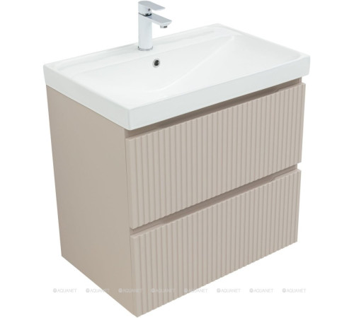Тумба под раковину Aquanet Джейн 70 (Flat) бежевый 00343976