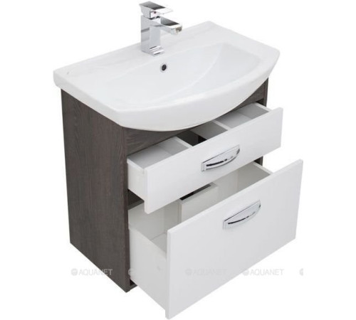 Тумба под раковину Aquanet Грейс 65 2 ящика дуб кантенбери 00198378