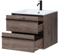 Комплект 1 Тумба под раковину Aquanet Lino 60 дуб веллингтон 00253910
