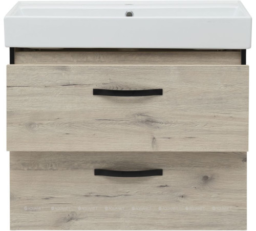 Тумба под раковину Aquanet Лофт 80 дуб веллингтон белый 00345455