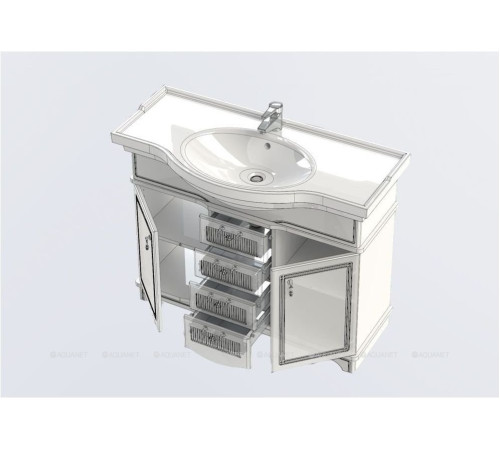 Тумба под раковину Aquanet Луис 100 белая 00172697