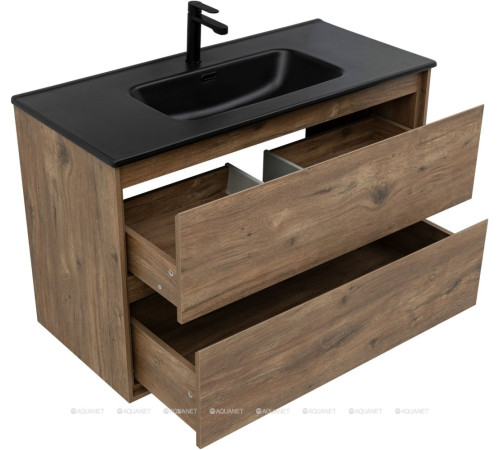 Тумба под раковину Aquanet Милан 100 дуб рустикальный 00336380