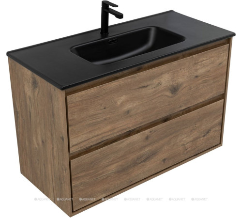 Тумба под раковину Aquanet Милан 100 дуб рустикальный 00336380