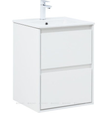 Тумба под раковину Aquanet Милан 50 белый глянец 00336366