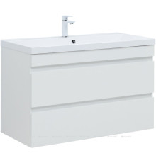 Тумба подвесная Aquanet Нота new 100 белый глянец 00335420