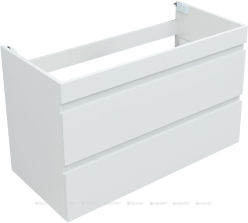 Тумба подвесная Aquanet Нота new 100 белый глянец 00335420