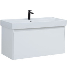 Тумба под раковину Aquanet Nova Lite 100 1+1 ящик белый глянец 00242580