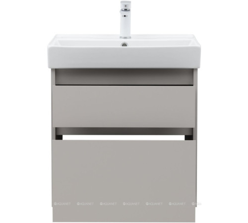 Тумба под раковину Aquanet Nova Lite 2.0 60 2 ящика бежевый 00346322