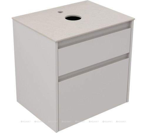 Тумба под раковину Aquanet Nova Lite 2.0 60 2 ящика бежевый 00346322