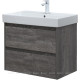 Тумба под раковину Aquanet Nova Lite 75 2 ящика дуб серый 00287890