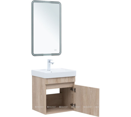 Тумба под раковину Aquanet Оптима 50 дуб светлый 00344802