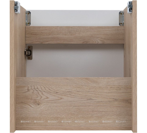 Тумба под раковину Aquanet Оптима 50 дуб светлый/белый сатин 00344798