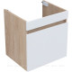 Тумба под раковину Aquanet Оптима 50 дуб светлый/белый сатин 00344798