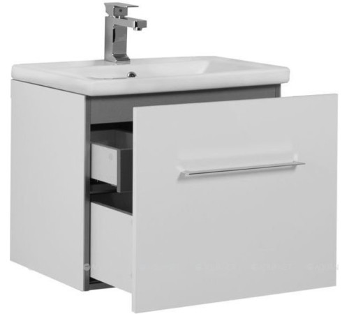 Тумба для ванной Aquanet Порто-60 белый под раковину Como 00195730