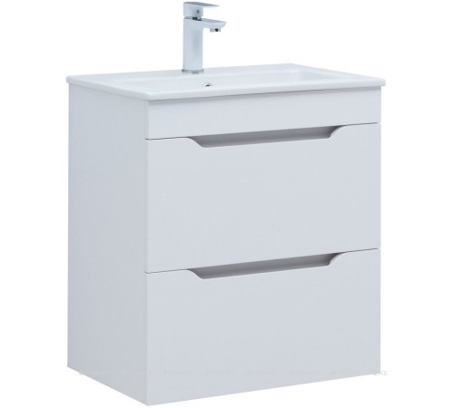 Тумба для ванной Aquanet Практика 60 2 ящика белый матовый 00330457