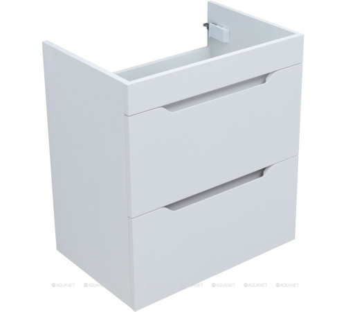 Тумба для ванной Aquanet Практика 60 2 ящика белый матовый 00330457