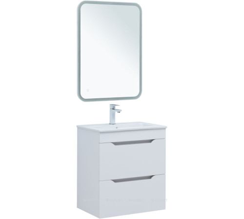 Тумба для ванной Aquanet Практика 60 2 ящика белый матовый 00330457