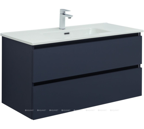 Тумба под раковину Aquanet Вега 2.0 100 2 ящика маренго 00337945